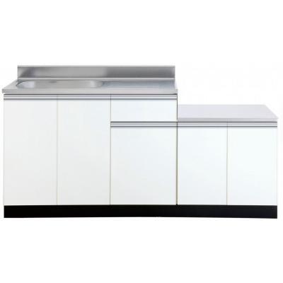 キッチンガス台 ガス台付流し台W1650×D550×H800/620mm【東京圏限定】トップ出し水栓