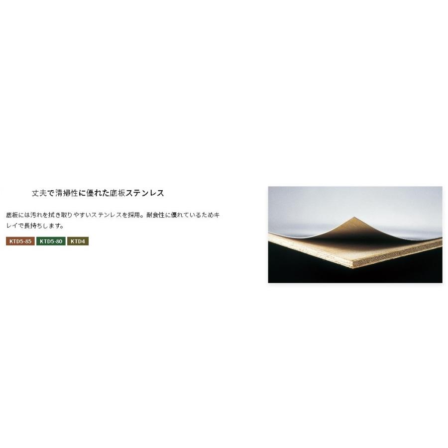 全槽流し台W75×D55×H85cm 壁出し水栓仕様【エリア内会社入れ限定】KTD5
