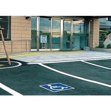 車椅子マーク【駐車場路面標示用】600×600アルミホイル製 SM-600-1身障者標識