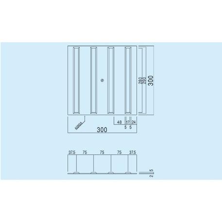 点字タイル【ゴム製】300×300×厚み2mm 線形誘導タイプ屋内用SM300-JR｜ensin｜02