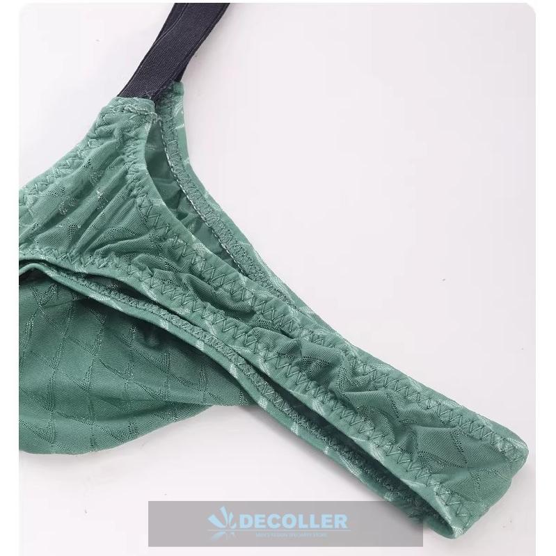 メンズTバック ポーチ型 Gストリング アーガイル柄 透けレース フルシーム 男性下着 セクシー enstyle エンスタイル ay2001dk | ブランド登録なし | 21