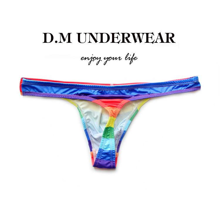 メンズTバック 虹カラー ストレッチ素材 メンズインナー セクシーインナー 男性下着 e-dm1014 | ブランド登録なし | 03