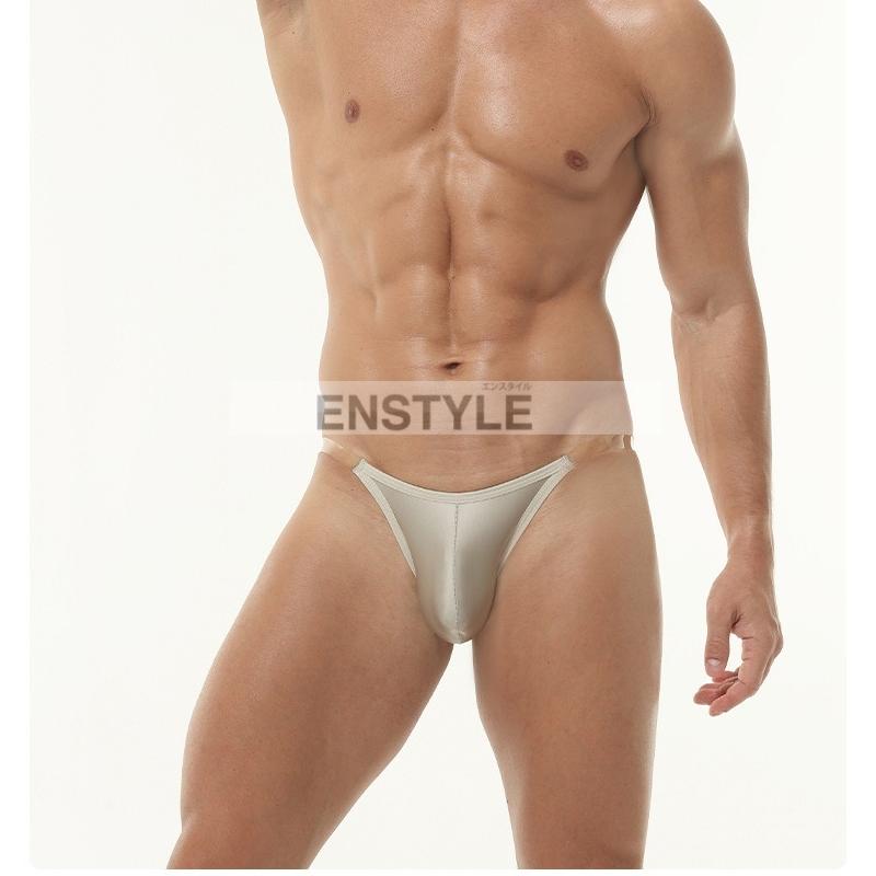 メンズビキニ 紐透明ゴム もっこりタイプ 水着素材 男性下着 セクシーインナー enstyle エンスタイル  e97 | ブランド登録なし | 19