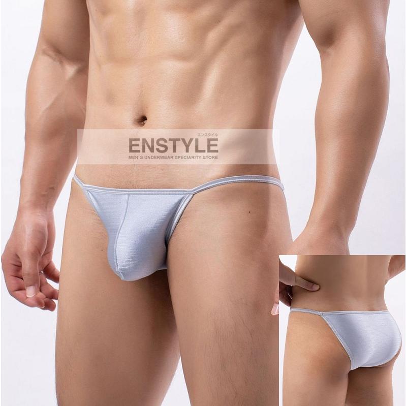 メンズビキニ 無地 キラキラ生地 ハイカット フルバック メンズインナー 男性下着 enstyle エンスタイル vs080 | ブランド登録なし