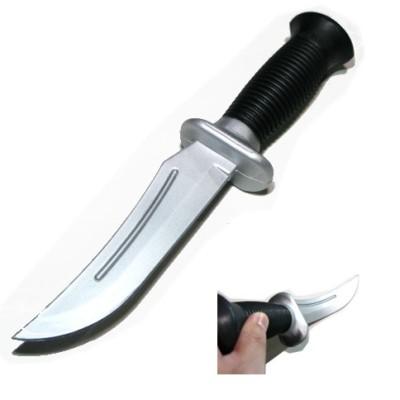 ラバーナイフ サバイバルナイフ型 安全なゴム刃 コスプレや護身術の