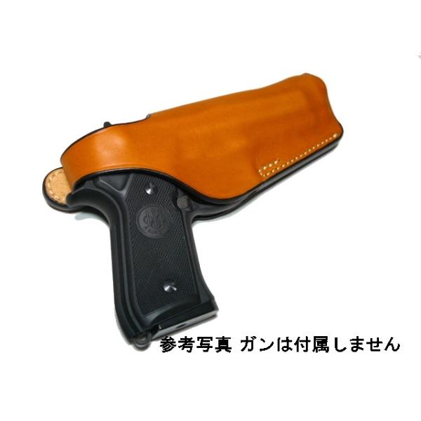 革製 サムブレイク ヒップホルスター （ブラウン） ベレッタ M92F/M9用