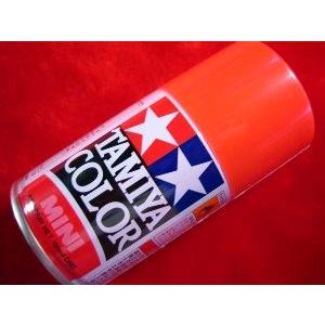 タミヤ カラー MINI スプレー塗料 (TS-36) 蛍光レッド つやあり タミヤ