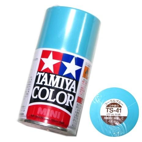タミヤ カラー MINI スプレー塗料 (TS-41) コーラルブルー つやあり