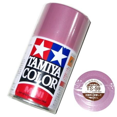 タミヤ カラー MINI スプレー塗料 (TS-59) パールライトレッド