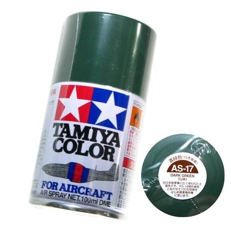タミヤ カラー MINI スプレー塗料 (AS-17) 濃緑色（日本陸軍） タミヤ