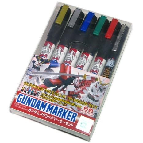 ガンダムマーカー ガンダムメタリックマーカーセット 6色入 Gsiクレオス 信託