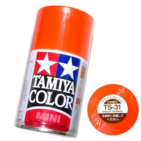 タミヤ カラー MINI スプレー塗料 (TS-31) ブライトオレンジ つやあり