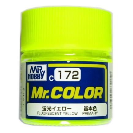 Mr カラー 172 蛍光イエロー 基本色 半光沢 油性塗料 Gsiクレオス ホビーショップ遠州屋 通販 Yahoo ショッピング