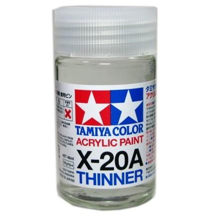タミヤカラー (X-20A) アクリル塗料溶剤 徳用ビン 46ml タミヤ模型