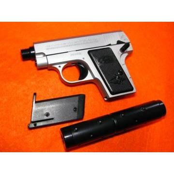 COLT .25AUTO SILVER 25オート シルバー サイレンサー付 HOP-UP