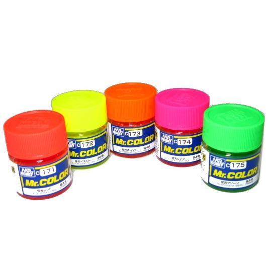 GSIクレオス Mr.カラー 蛍光カラー 5色セット (171)(172)(173)(174)(175) : ホビーショップ遠州屋 - 通販 ...