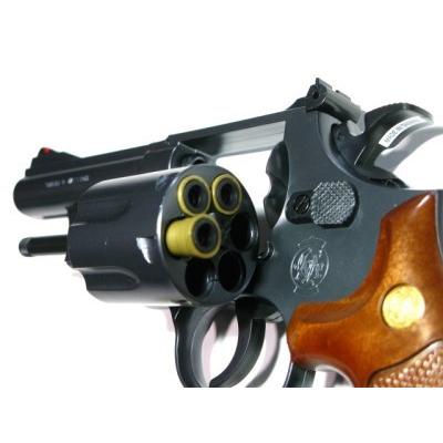 S&W M19 4in コンバットマグナム ウッドタイプグリップ (18歳以上