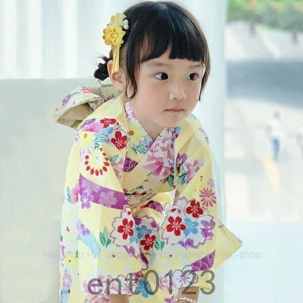 子供浴衣 キッズ浴衣 作り帯 女の子 和装 和服 浴衣セット 子供 キッズ かわいい おしゃれ 夏祭り お祭り