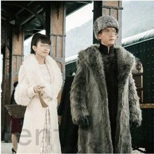 正規店仕入れの ファーコートメンズ毛皮コートフォクス毛皮ボリュームファーロングコートおしゃれ上着暖かい秋冬防寒お洒落メンズファッション 最新の激安 Www Fedelatina Org