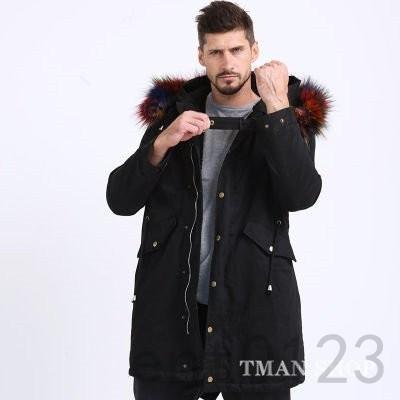 最旬ダウン ファーコート メンズコート ファーコートメンズ毛皮コートフェイクファーモッズコート無地ロングコートおしゃれ上着暖かい防寒ファッション高級素材アウター冬服冬 フード付き 真冬 コート アウター Affaires Sociales Gouv Cg