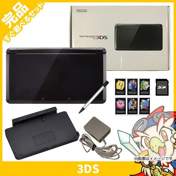 3DS ニンテンドー3DS 本体 完品 クリアブラック 中古｜entameoukoku