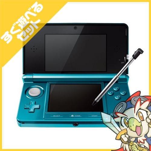 3DS アクアブルーCTR-S-BAAA 本体 すぐ遊べるセット 中古 : 1439  