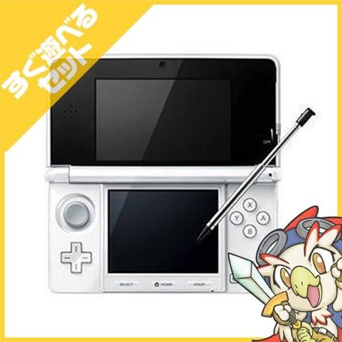 3DS ニンテンドー3DS ピュアホワイト 本体 すぐ遊べるセット Nintendo 任天堂 ニンテンドー 中古