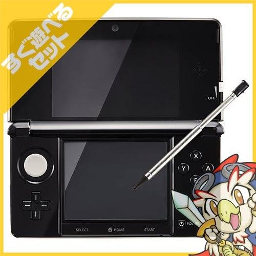 3DS クリアブラック（CTR-S-WEBA) 本体 すぐ遊べるセット 中古 : 1455  