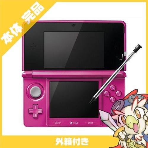 3DS 本体 中古 付属品完備 ニンテンドー3DS グロスピンク 完品｜entameoukoku｜03