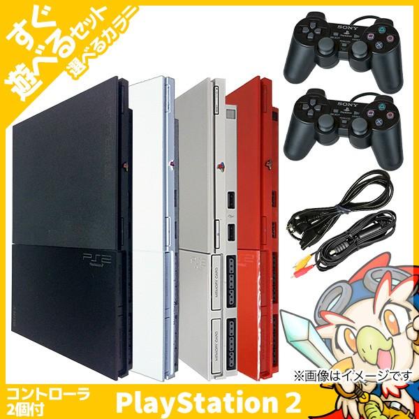 SONY（ソニー） PS2 本体 中古 純正 コントローラー 2個付 すぐ遊べる