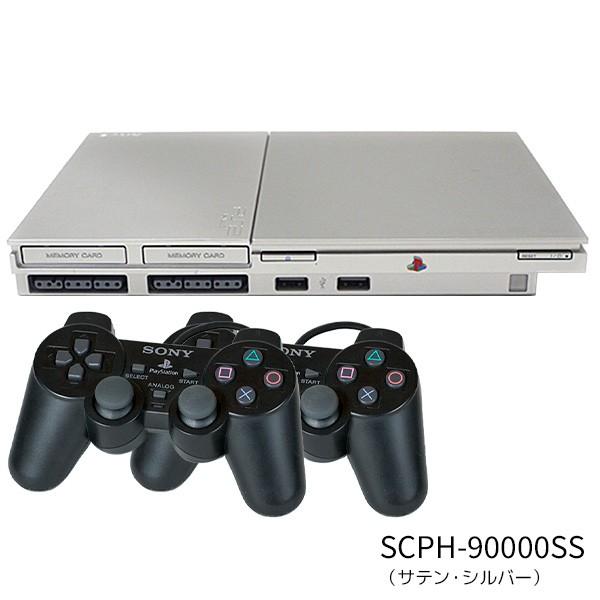 PS2 本体 中古 純正 コントローラー 2個付 すぐ遊べるセット プレステ2 SCPH 90000CB CW SS CR｜entameoukoku｜04