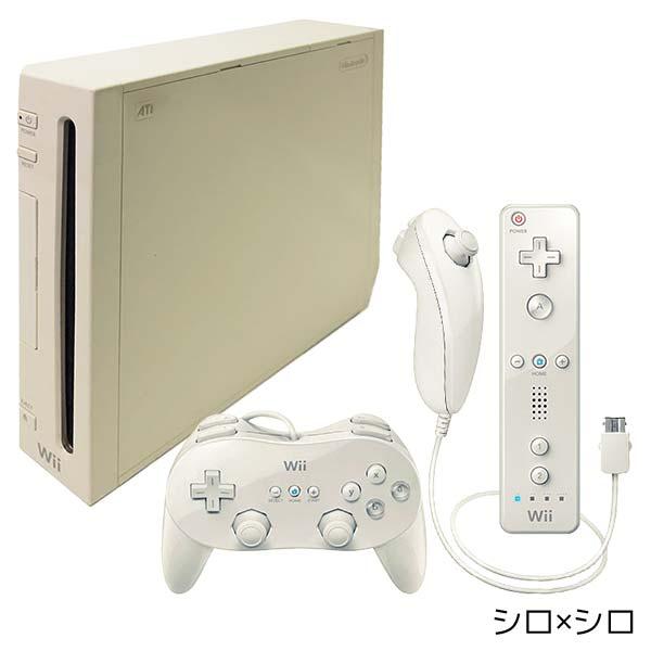 Wii ウィー 本体 すぐ遊べるセット クラシックコントローラー PRO付 選べる組み合わせ シロ クロ コントローラー ヌンチャク セット 中古｜entameoukoku｜02