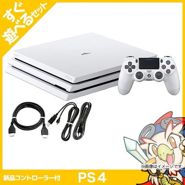 PS4 Pro 新品コントローラー付 CUH-7200BB02 1TB 本体 すぐ遊べる 
