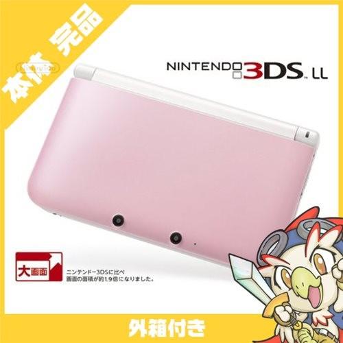 3DSLL ニンテンドー3DS LL ピンクXホワイト 本体 完品 外箱付 Nintendo