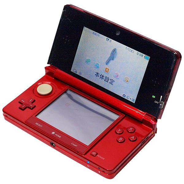 3DS ニンテンドー3DS 本体 完品 フレアレッド 中古｜entameoukoku｜02