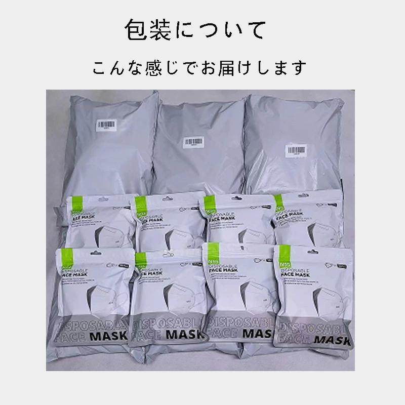 即納 N95マスク ホウイト 個包装 50枚入 KN95同等 mask 高機能 5 層