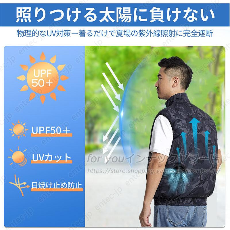 空調作業服 空調ウェア ベスト 20000mAhバッテリー 選択可 冷却服