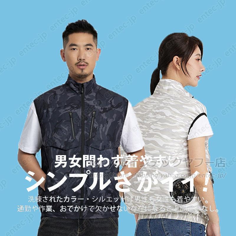 エアコン作業服 ファン付きベスト パールテ冷却服 20000mAh PSE認証 空調作業服 空調ウェア ベスト 20000mAhバッテリー 選択可 冷却服