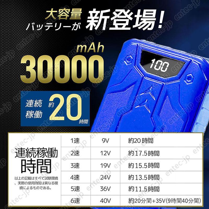 即納 空調ウェア2026 空調作業服用 ファンバッテリーセット 40V