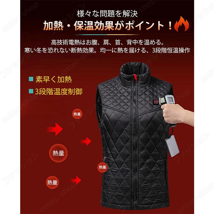 電熱ベスト 日本製ヒーター ベスト 2025強化版 9箇所発熱