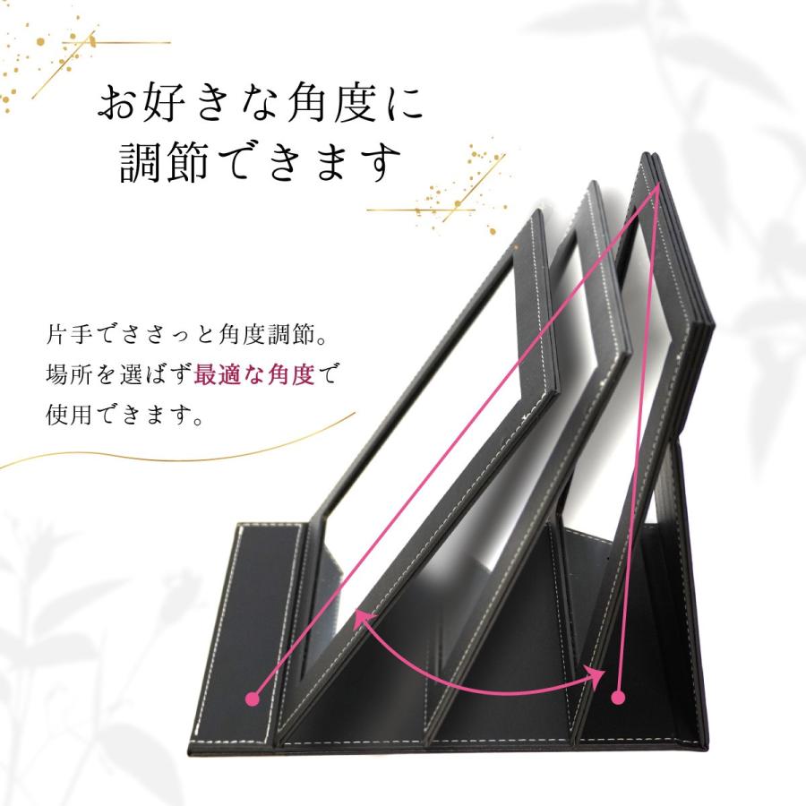 Cartier 卓上スタンドミラー 非売品 岡本商会｜No.AF-1 木製トレイ卓上スタンドミラー: 美容用品小物