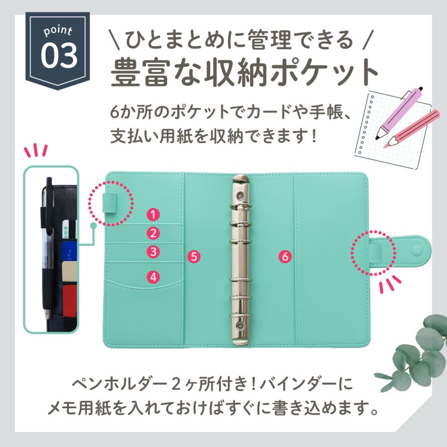 家計簿 a5 a6 リフィル 袋分け マルチケース 母子手帳 家計管理ケース パスポートケース 家計管理ポーチ パスポートカバー 可愛い かわいい A5 A6 新生活 節約 | ブランド登録なし | 04
