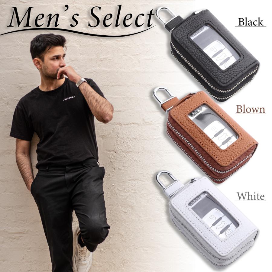 スマートキーケース キーケース 車 革 メンズ レディース スマートキー 大容量 高級 シンプル クリア 2個 鍵 | ブランド登録なし | 12
