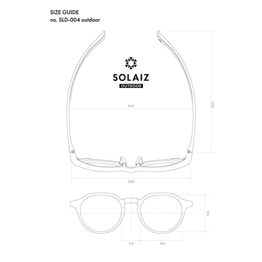 ソライズ アウトドア 偏光 サングラス SLD-004 3色 SOLAIZ OUTDOOR 日本製レンズ UVカット HEVカット ブルーライトカット 近赤外線カット メンズ レディースの画像