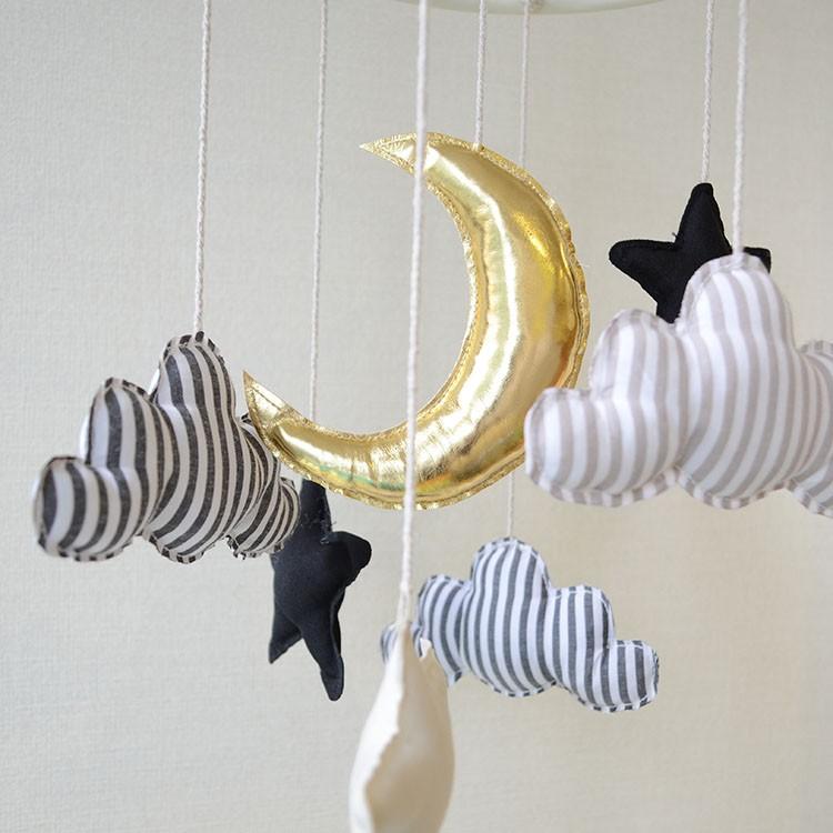 インテリア モビール ベビーモビール ムーン パステル モノトーン 記念 インテリア 天井 飾り 装飾 かわいい 可愛い 子供部屋 インスタ映え Z エランドショップ 通販 Yahoo ショッピング