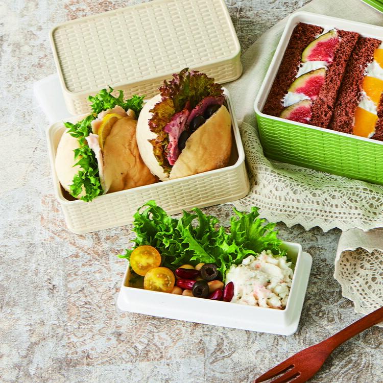 弁当箱 2段 カゴ風 ラット2段ランチボックス ピンク イエロー ブルー アイボリー ホワイト T T T T T 竹中 Omk Z エランドショップ 通販 Yahoo ショッピング