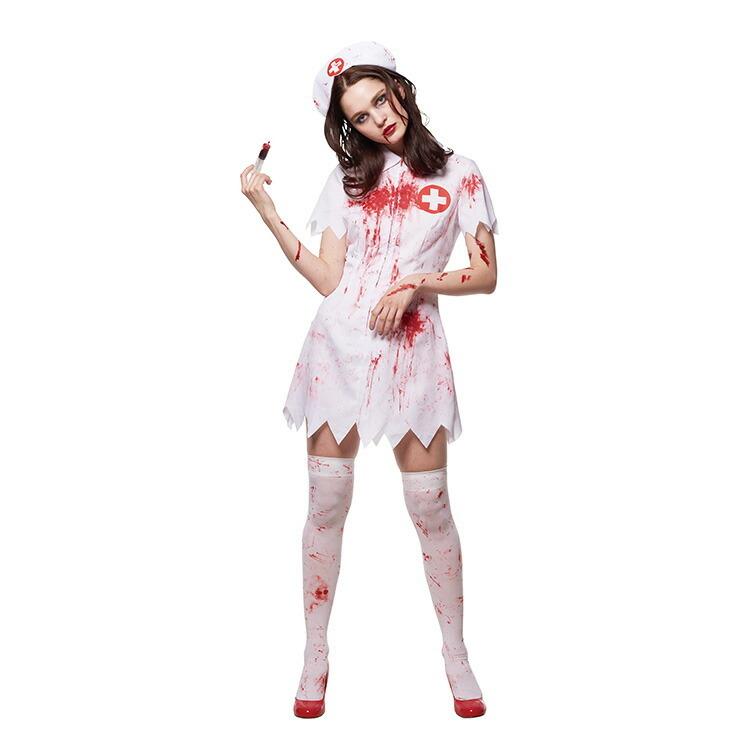 在庫限り ハロウィン コスプレ ゾンビ 血のり付き スプラッターナース コスチューム 看護婦 ナース 医者 ゾンビ ホラー 血のり ゾンビメイク 看護婦 Z35 エランドショップ 通販 Yahoo ショッピング