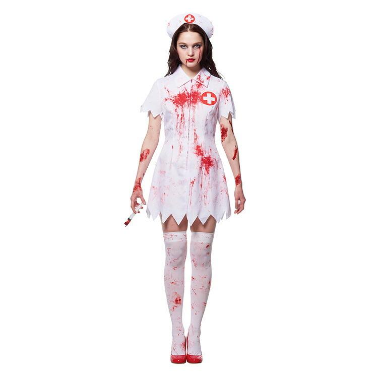 在庫限り ハロウィン コスプレ ゾンビ 血のり付き スプラッターナース コスチューム 看護婦 ナース 医者 ゾンビ ホラー 血のり ゾンビメイク 看護婦 Z35 エランドショップ 通販 Yahoo ショッピング