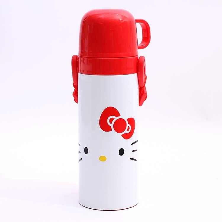 水筒 キティ 超軽量 コンパクト2wayステンレスボトル ハローキティ フェイス Skdc4 キャラクター サンリオ キティ ステンレス ボトル Omk Z エランドショップ 通販 Yahoo ショッピング