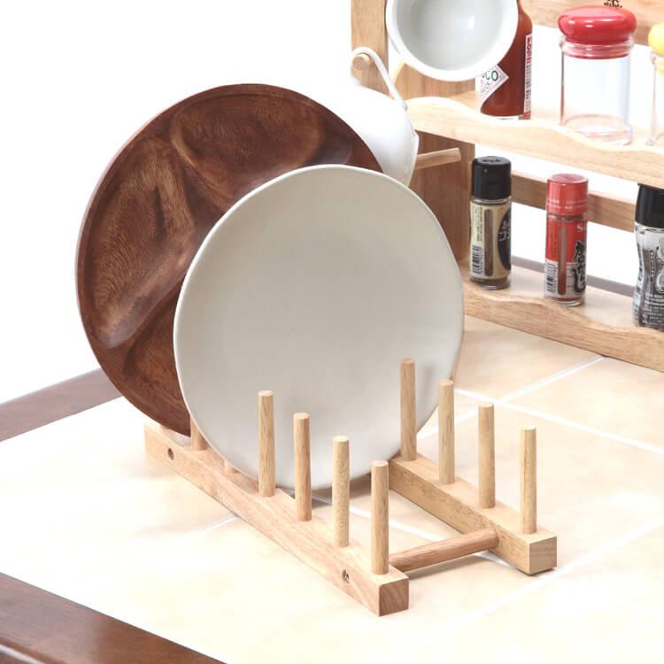 ディッシュスタンド おしゃれ 木製ディッシュスタンド ボヌール ディッシュラック お皿立て お皿置き 食器 立てて収納 お皿収納 キッチン 収納 Z エランドショップ 通販 Yahoo ショッピング
